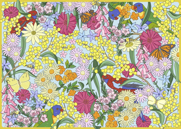 In the Garden: 1000-Piece Jigsaw Puzzle illustration