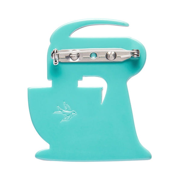 Erstwilder Spin Me Right Round Brooch - Teal