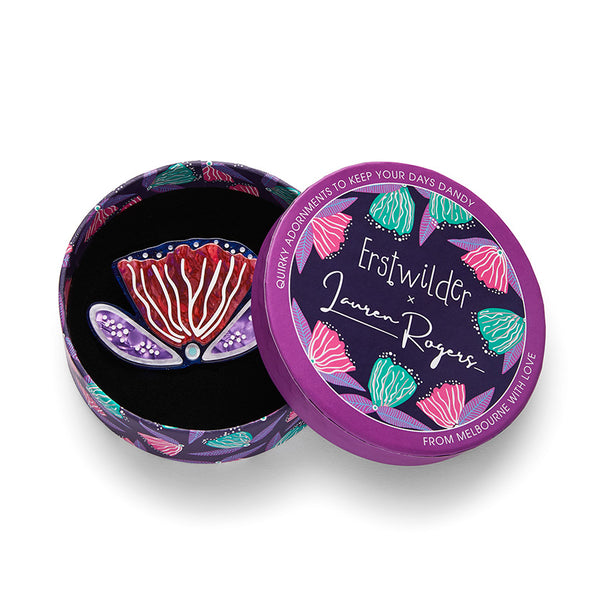 Erstwilder x Lauren Rogers Fervent Feather Flower Brooch
