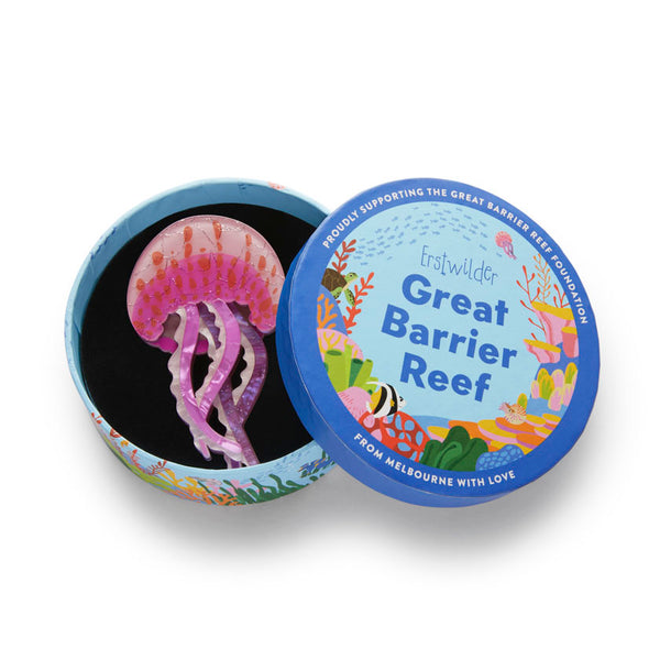 Erstwilder Mauve Stinger Jellyfish Brooch