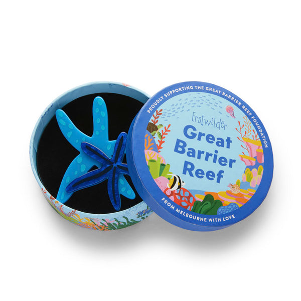 Erstwilder Blue Seastar Brooch
