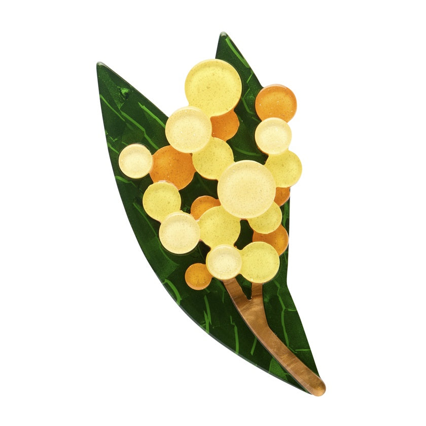 Erstwilder Golden Wattle Brooch