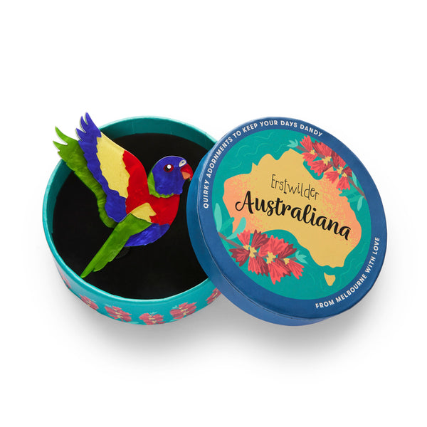 Erstwilder Lulu the Lorikeet Brooch