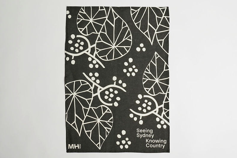Bin Bin Vine Linen Tea Towel