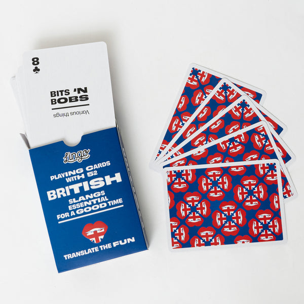 British Slang Playing Cards Wayfarer Tin