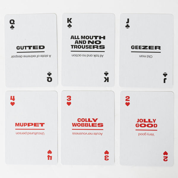 British Slang Playing Cards Wayfarer Tin