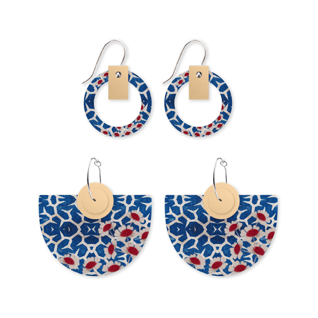 Blue Nostalgia Bell Halo Pack Earring