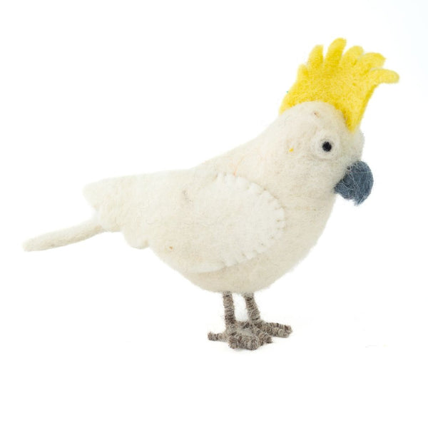 Felted Cockatoo 100% NZ Wool