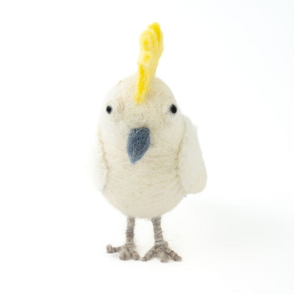 Felted Cockatoo 100% NZ Wool