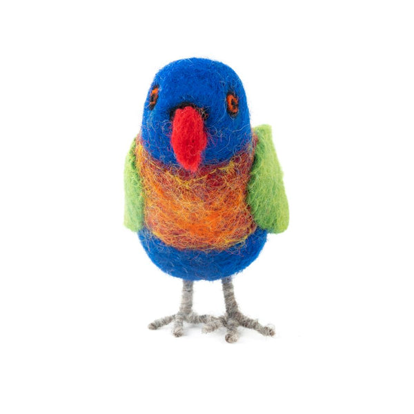 Felted Rainbow Lorikeet 100% NZ Wool