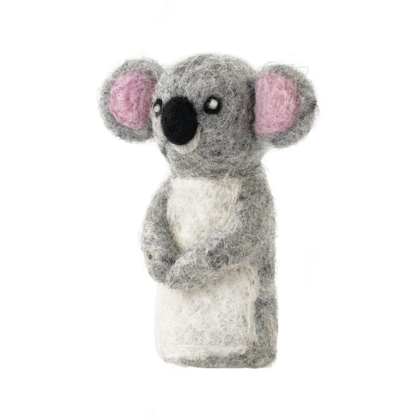 Felted Finger Puppet Koala 100% NZ Wool