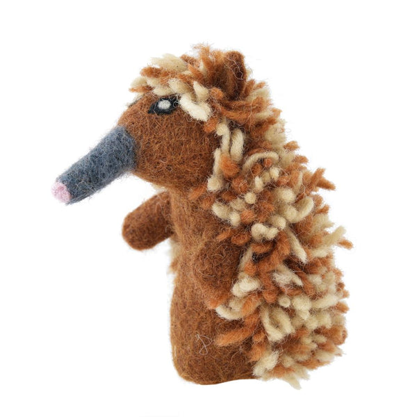 Felted Finger Puppet Echidna 100% NZ Wool