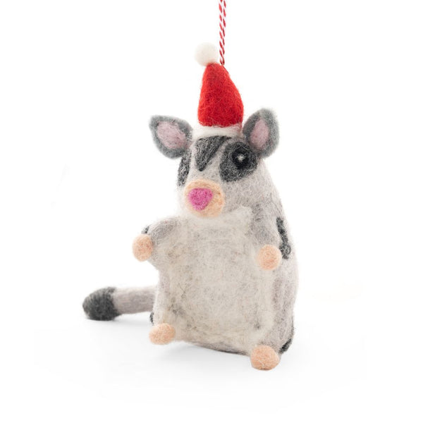 Sarah Sugar Glider Felted Decoration 100% NZ Wool