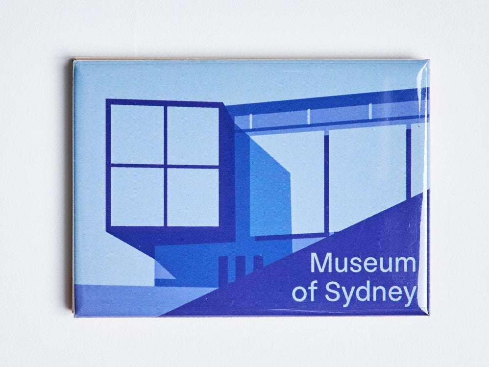 Museum of Sydney Graphic Magnet - Blue