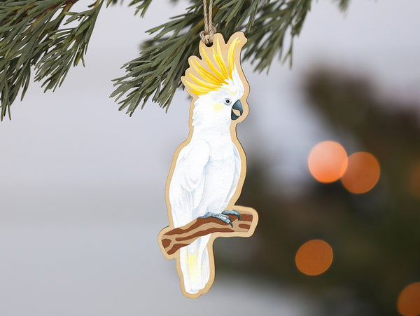Aussie Classic Ornament - Sulphur-crested Cockatoo