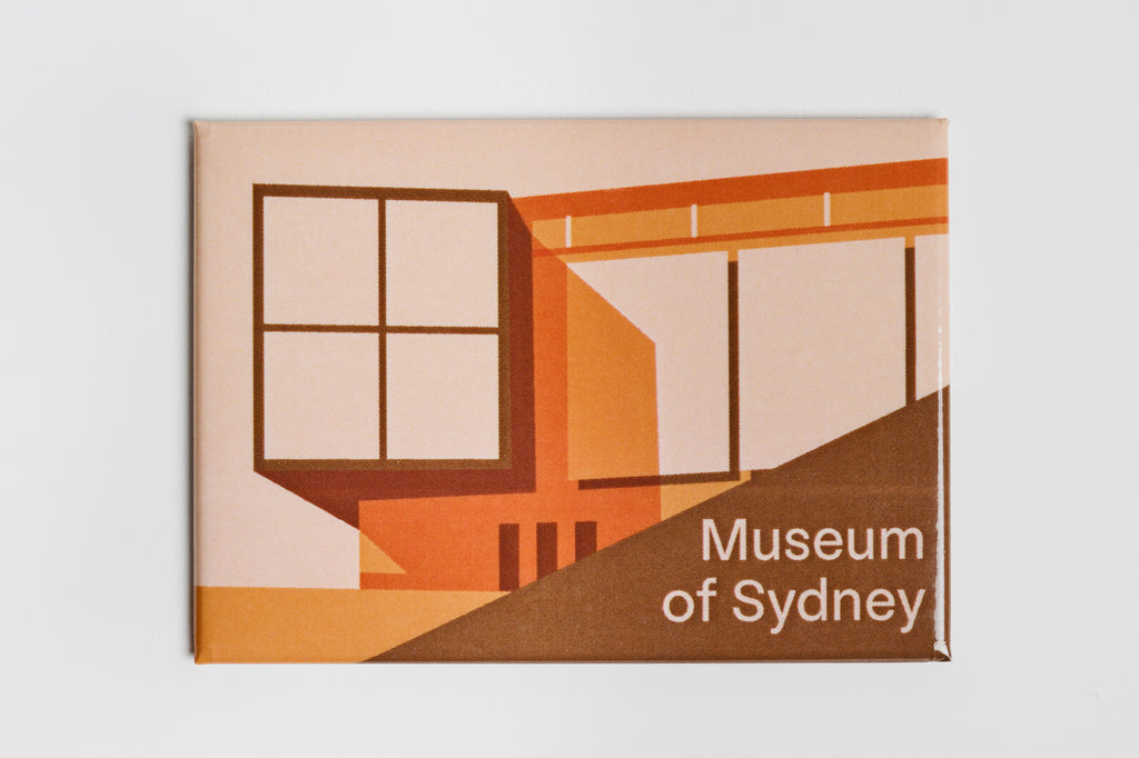 Museum of Sydney Graphic Magnet - Orange