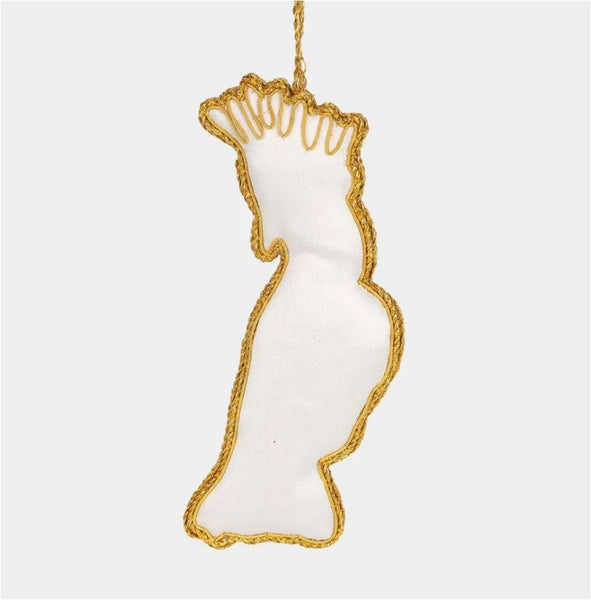 Sulphur Crested Cockatoo Sequinned Decoration