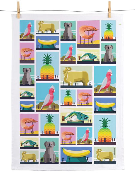 Big Aussie Things Tea Towel