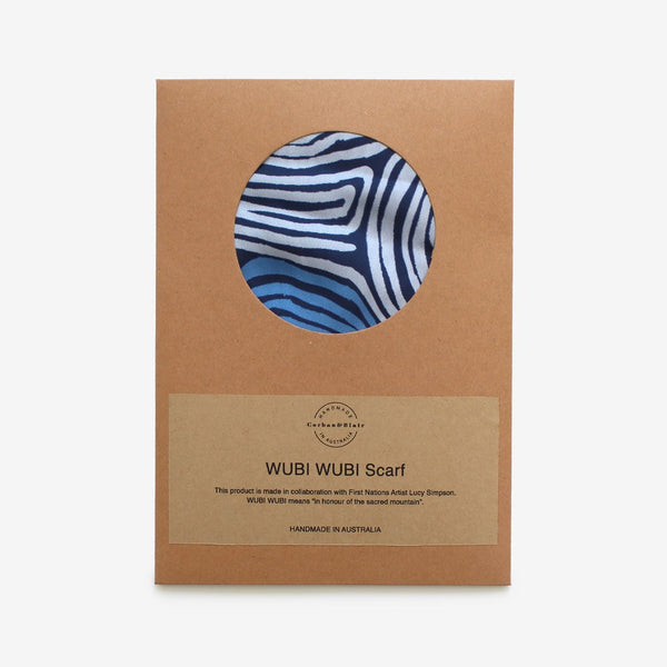 Wubi Wubi Lucy Simpson Scarf Satin Polyester - Navy