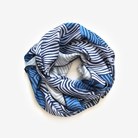 Wubi Wubi Lucy Simpson Scarf Satin Polyester - Navy