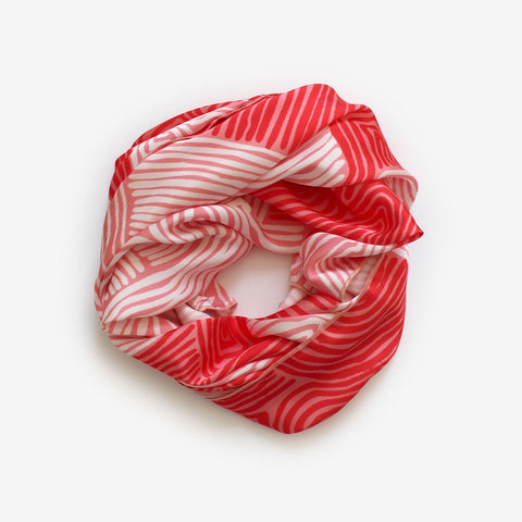 Wubi Wubi Lucy Simpson Scarf Satin Polyester - Red
