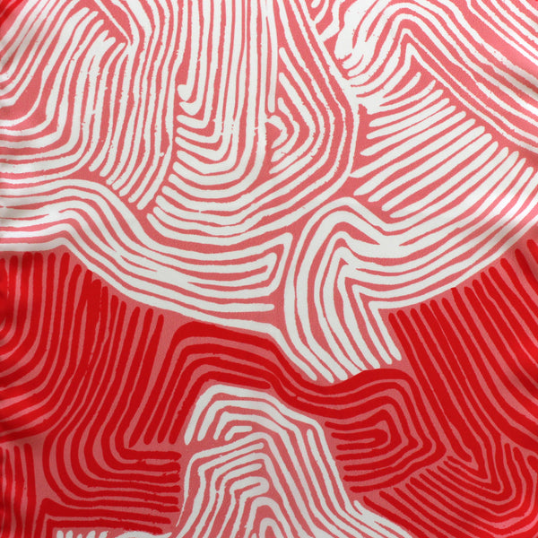 Wubi Wubi Lucy Simpson Scarf Satin Polyester - Red