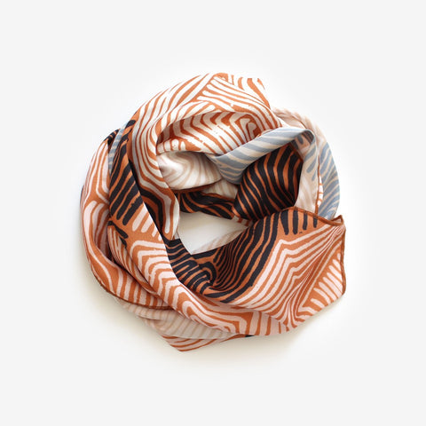 Wubi Wubi Lucy Simpson Scarf Satin Polyester - Tan