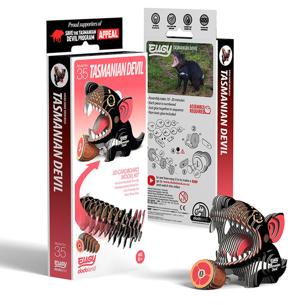 Tasmanian Devil 3D Cardboard Model Kit