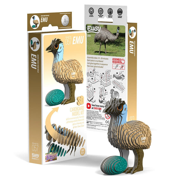 Emu 3D Cardboard Model Kit