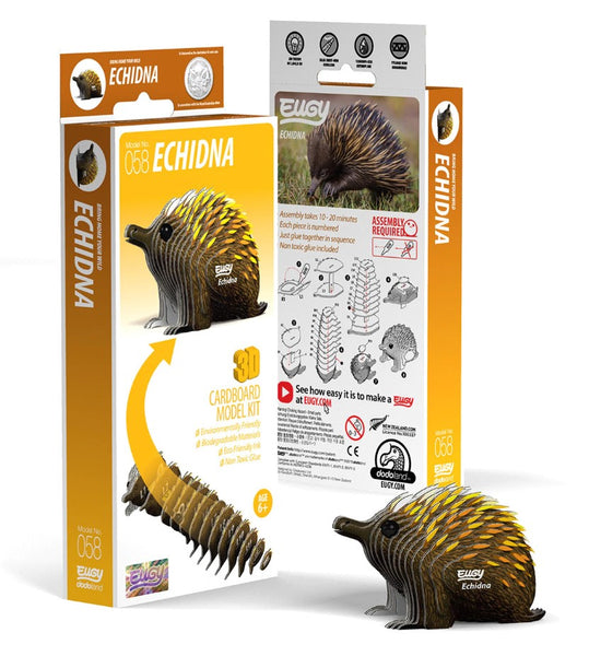 Echidna 3D Cardboard Model Kit