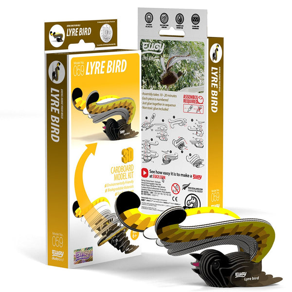 Lyrebird 3D Cardboard Model Kit