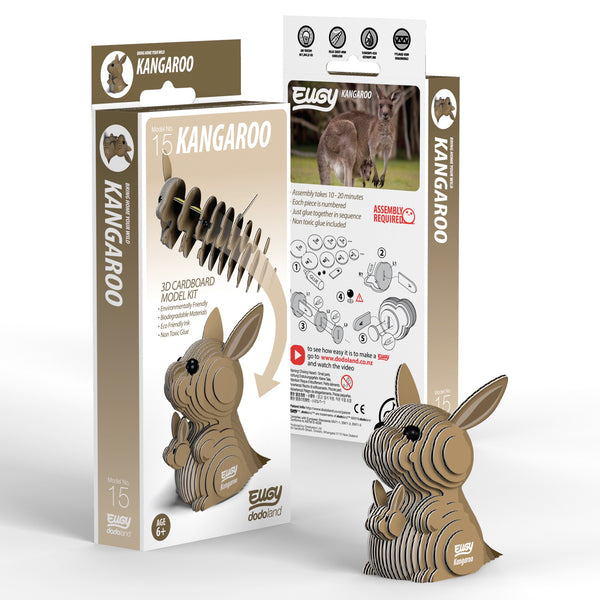 Kangaroo 3D Cardboard Model Kit