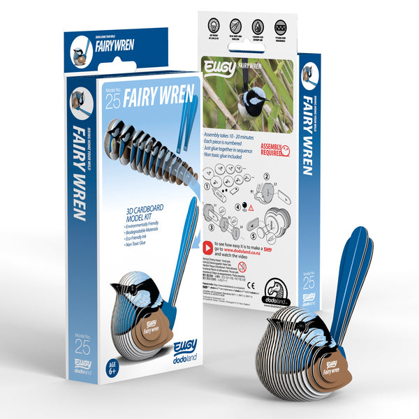 Fairy Wren 3D Cardboard Model Kit