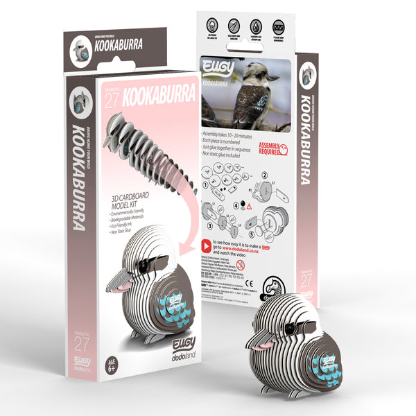 Kookaburra 3D Cardboard Model Kit