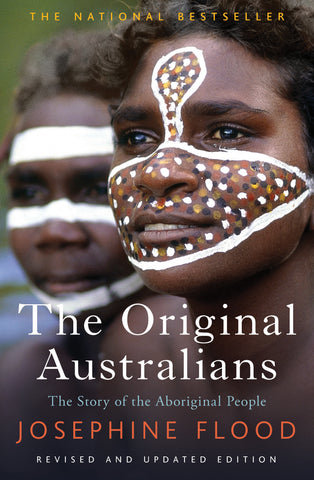 Cover of the book 'The Original Australians' featuring two Aboriginal individuals with traditional face paint.