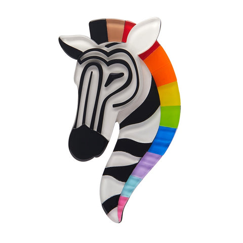 Erstwilder Zelda the Zestful Zebra Brooch