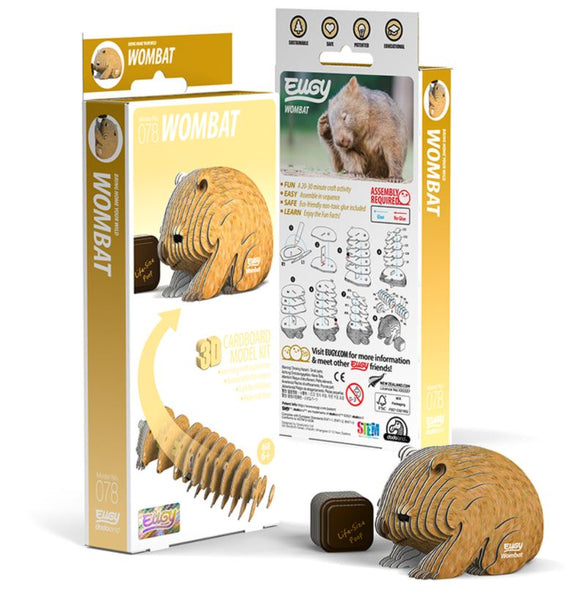 Wombat 3D Cardboard Model Kit