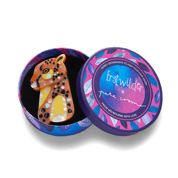 Erstwilder x Pete Cromer The Choosy Cheetah Brooch