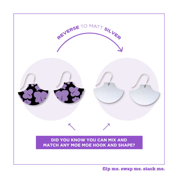 Jacaranda Pagoda Drop Earrings