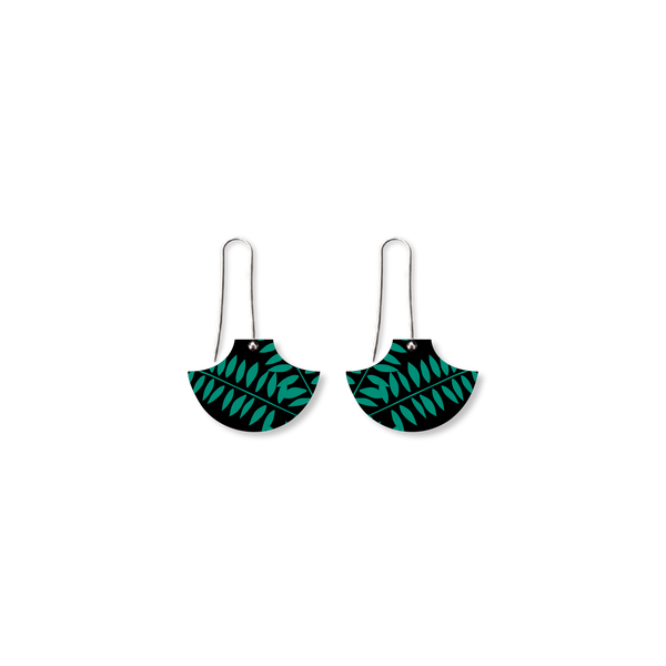 Jacaranda Pagoda Long Drop Earrings
