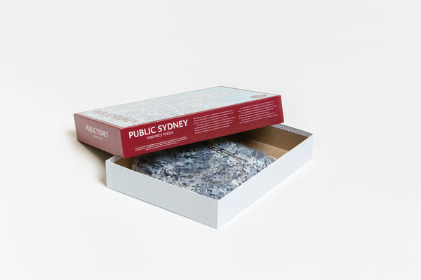 Public Sydney: 1000 Piece Jigsaw Puzzle opened box