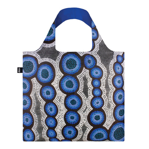 Kirsten Nangala Egan Water Dreaming Blue Recycled Bag