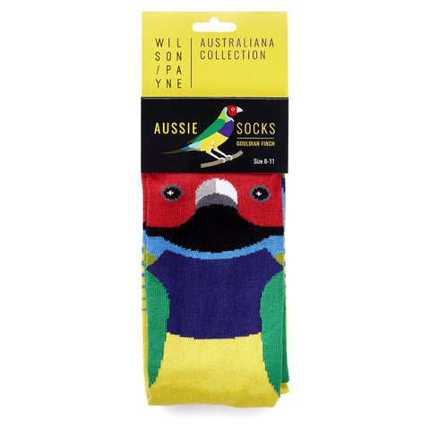 Gouldian Finch Aussie Socks