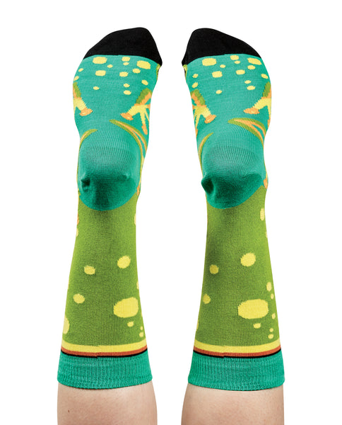 Green Tree Frog Aussie Socks