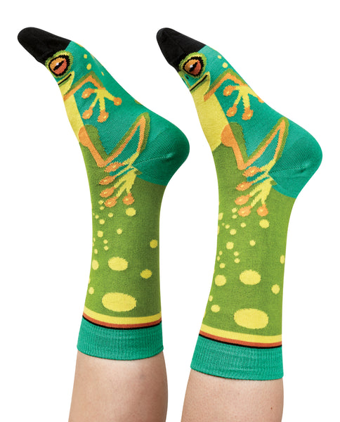 Green Tree Frog Aussie Socks