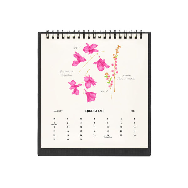 Pressed Petals 2024 Desk Calendar