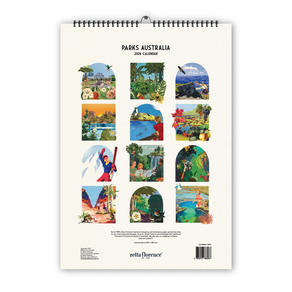 Parks Australia 2024 Wall Calendar