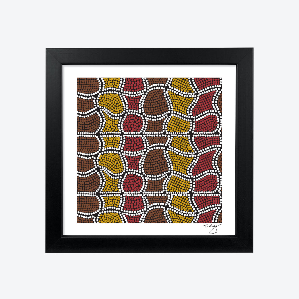 Mayan by Thomas Avery 8×8″ Framed Print - Black