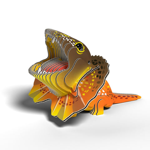 Frilled-neck Lizard 3D Cardboard Model Kit