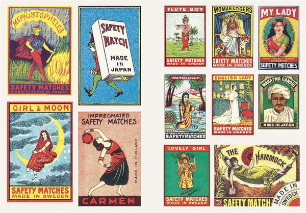 Vintage Matchboxes: A Little Sticker Book